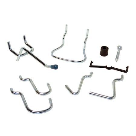 Crawford Crawford Silver Steel Peg Hooks 32 pk 1832A